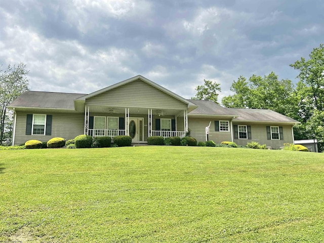 200 Heckle Ln, Elkins, WV 26241 - ranch-style home featuring a front lawn and covered porch