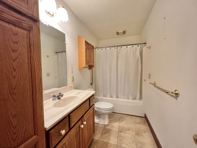 200 Heckle Ln, Elkins, WV 26241 - full bathroom with vanity, shower / bath combination with curtain, and tile patterned floors