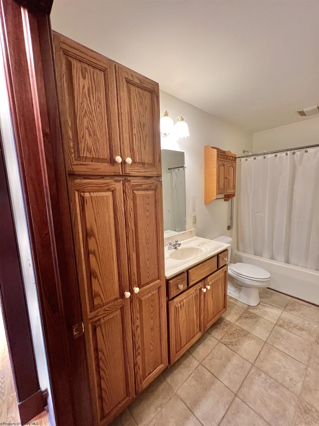 200 Heckle Ln, Elkins, WV 26241 - full bathroom featuring vanity, shower / tub combo with curtain, and tile patterned floors