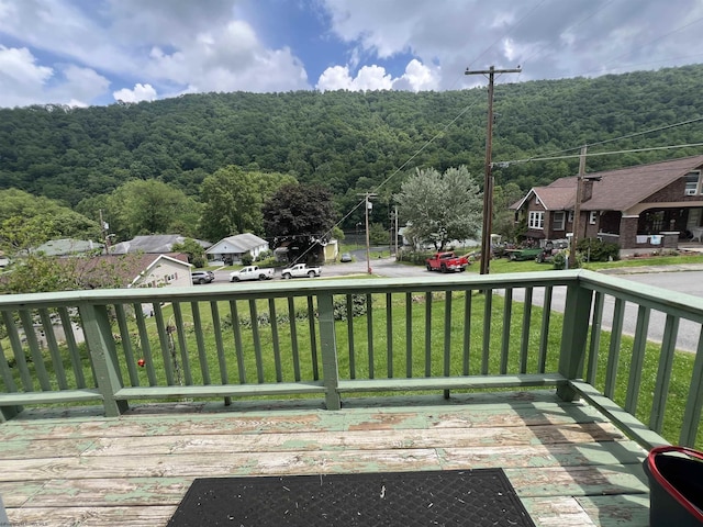 115 Walnut St, Rowlesburg, WV 26425 - deck featuring a forest view