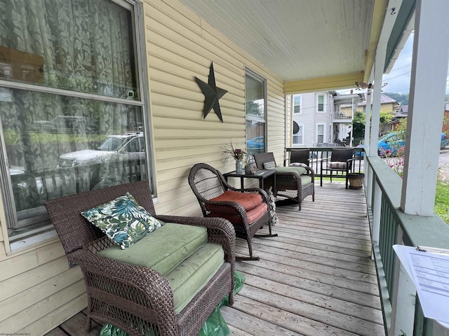 115 Walnut St, Rowlesburg, WV 26425 - view of wooden deck