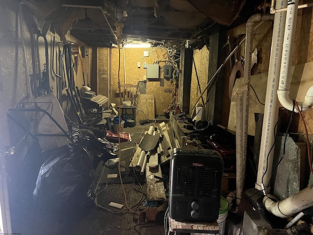 115 Walnut St, Rowlesburg, WV 26425 - unfinished basement with electric panel
