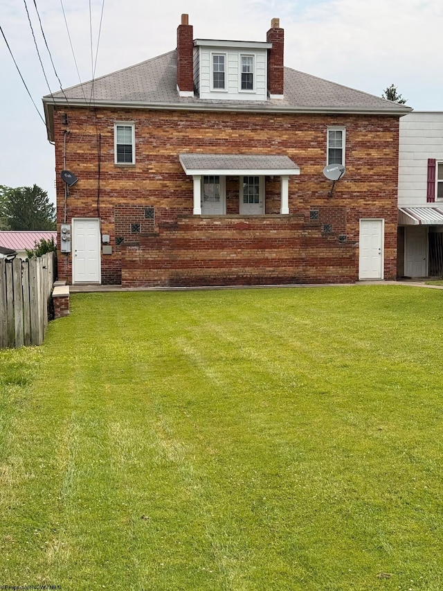 106 W Woodland Ave Unit 2, Clarksburg, WV 26301 - rear view of house with a chimney