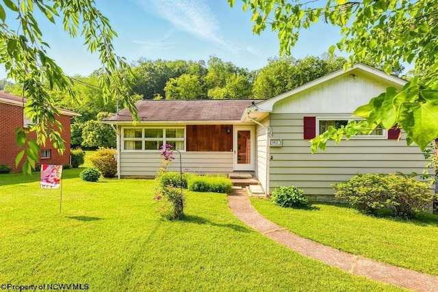 1416 Anmoore Rd, Bridgeport, WV 26330 - view of front of house featuring a front lawn and roof with shingles
