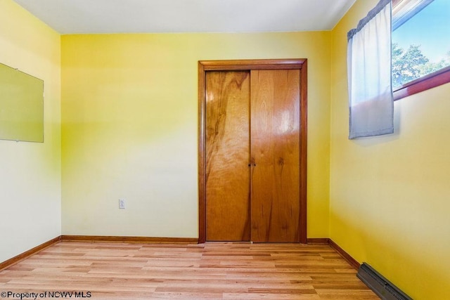 1416 Anmoore Rd, Bridgeport, WV 26330 - unfurnished bedroom featuring light wood-style floors and a closet