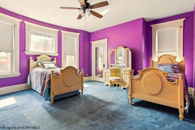 159 E Main St, Clarksburg, WV 26301 - bedroom featuring carpet flooring and a ceiling fan