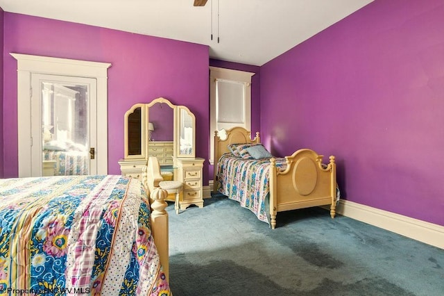159 E Main St, Clarksburg, WV 26301 - carpeted bedroom with baseboards and a ceiling fan