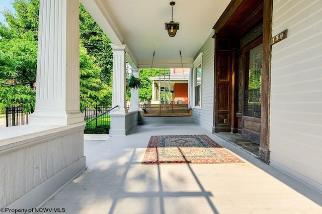 159 E Main St, Clarksburg, WV 26301 - view of covered porch