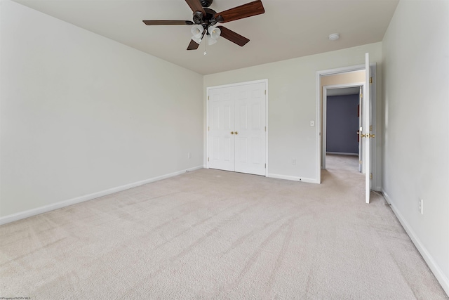 453 Blackberry Ridge Dr, Morgantown, WV 26508 - unfurnished bedroom featuring light colored carpet, a closet, and a ceiling fan