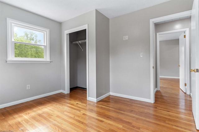 48 Skyline Dr, Morgantown, WV 26508 - unfurnished bedroom with light wood-type flooring and a closet