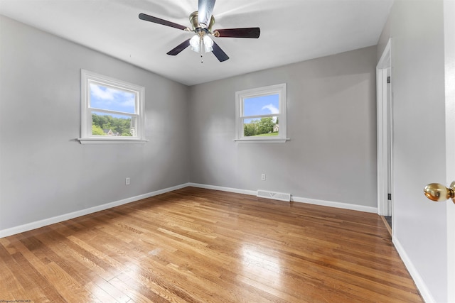 48 Skyline Dr, Morgantown, WV 26508 - unfurnished room featuring light wood-style floors and a ceiling fan