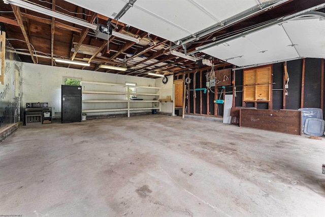48 Skyline Dr, Morgantown, WV 26508 - garage with freestanding refrigerator