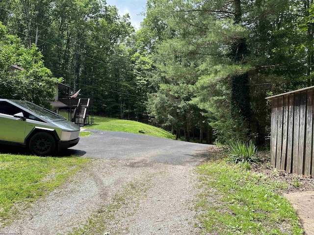 60 Saras Way, Beverly, WV 26253 - view of street with stairs and a forest view