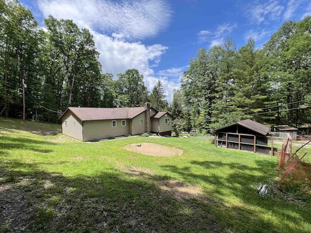 60 Saras Way, Beverly, WV 26253 - view of green lawn featuring an outbuilding