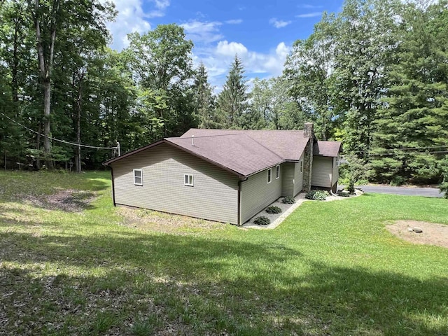 60 Saras Way, Beverly, WV 26253 - view of side of property featuring a lawn and a chimney