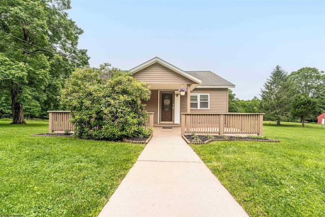 2228 Dinnerbell Five Forks Rd, Farmington, PA 15437 - view of front of property featuring a front yard and covered porch
