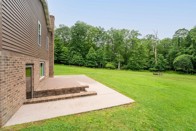 2228 Dinnerbell Five Forks Rd, Farmington, PA 15437 - view of green lawn with a patio
