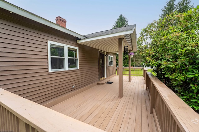 2228 Dinnerbell Five Forks Rd, Farmington, PA 15437 - view of wooden deck