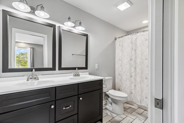 26 Misty Ln, Fairmont, WV 26554 - bathroom with double vanity and a shower with curtain