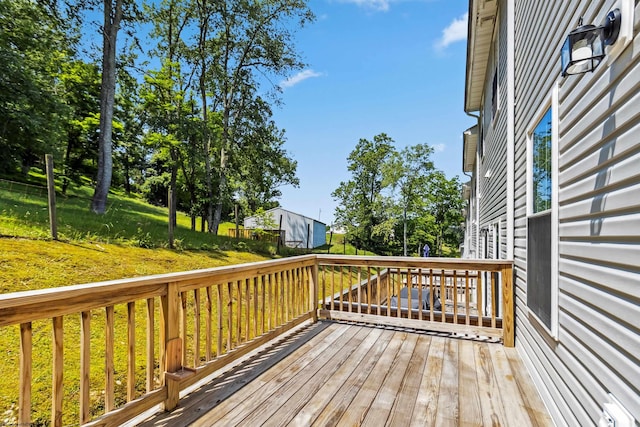 26 Misty Ln, Fairmont, WV 26554 - view of wooden deck