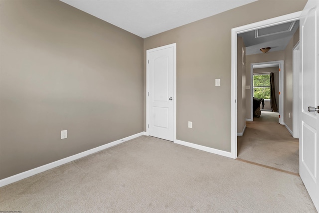 126 Auburn Dr, Morgantown, WV 26501 - unfurnished bedroom with carpet floors and attic access