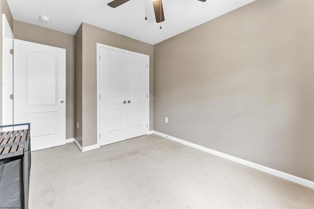 126 Auburn Dr, Morgantown, WV 26501 - unfurnished bedroom featuring carpet floors, a closet, and ceiling fan