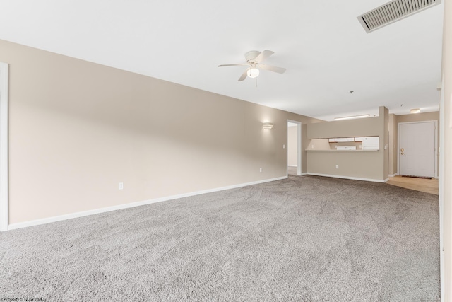 3208 University Commons Dr Unit 2, Star City, WV 26505 - unfurnished living room with ceiling fan and carpet