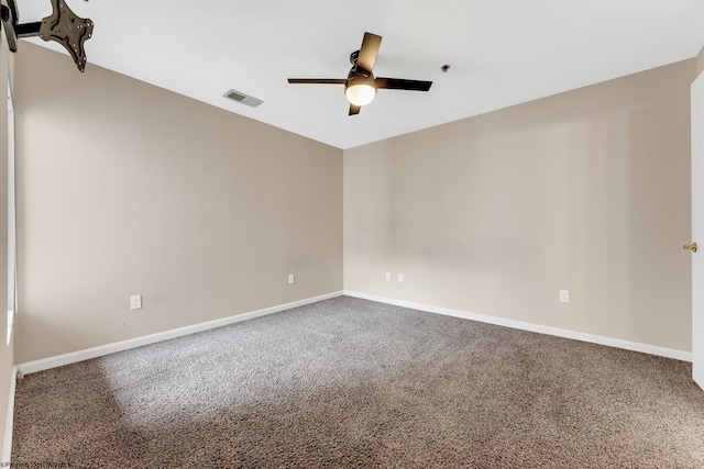 3208 University Commons Dr Unit 2, Star City, WV 26505 - carpeted spare room with ceiling fan and baseboards