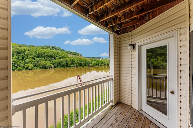 3208 University Commons Dr Unit 2, Star City, WV 26505 - balcony with a water view