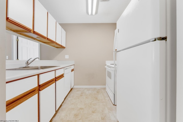3208 University Commons Dr Unit 2, Star City, WV 26505 - kitchen with white appliances, light countertops, and white cabinetry