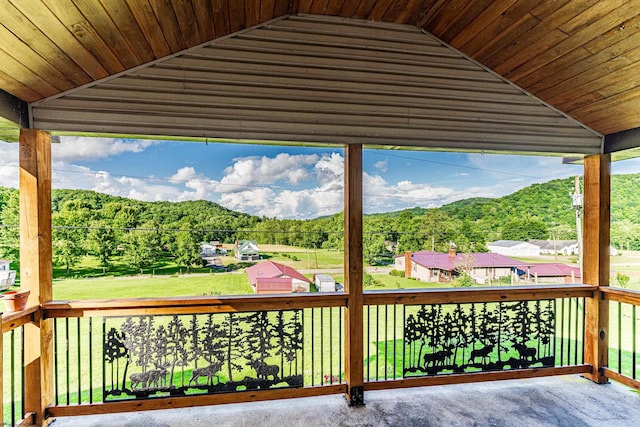 482 Buckeye Rd, Core, WV 26541 - deck with a forest view