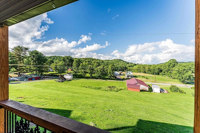 482 Buckeye Rd, Core, WV 26541 - view of green lawn featuring a view of trees and a mountain view