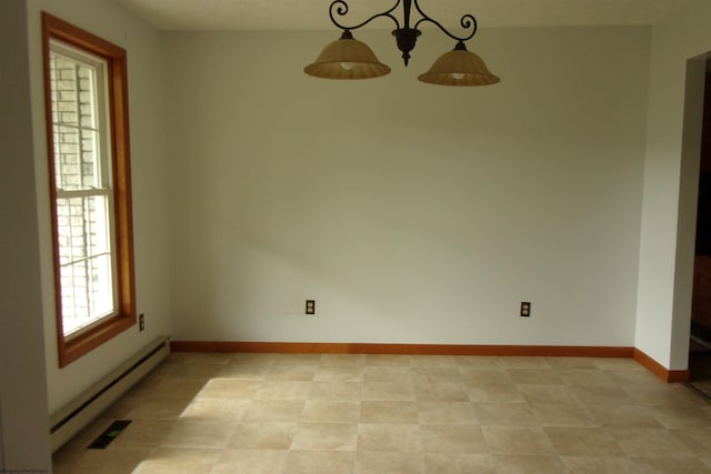 208 Parkview Cir, Kingwood, WV 26537 - spare room with a baseboard radiator and baseboards