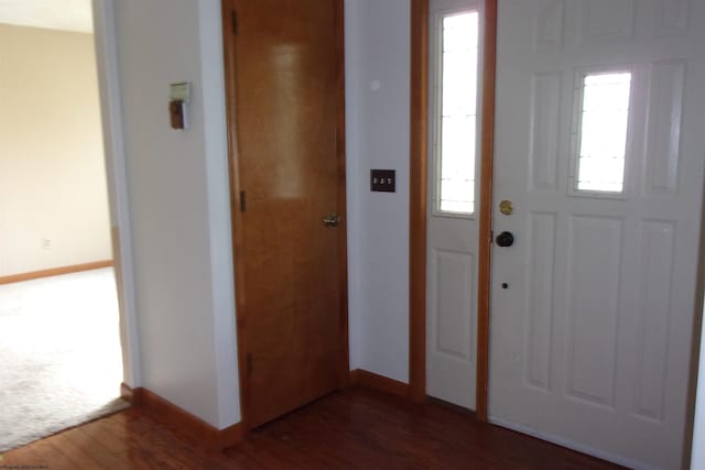 208 Parkview Cir, Kingwood, WV 26537 - entrance foyer with baseboards and wood finished floors