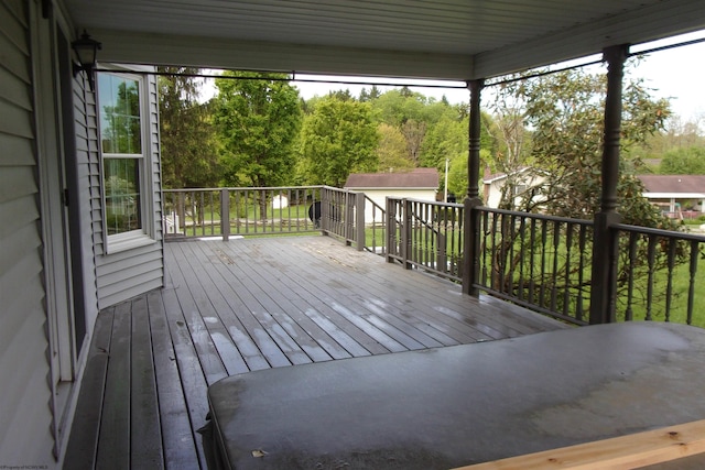 208 Parkview Cir, Kingwood, WV 26537 - deck featuring an outdoor structure