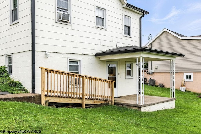 2300 Pride Ave, Clarksburg, WV 26301 - rear view of house with a yard and a deck