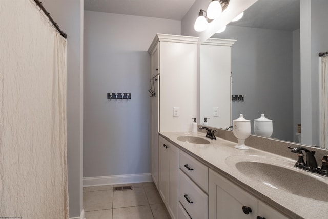 211 Berkshire Cir, Bridgeport, WV 26330 - bathroom with tile patterned flooring and double vanity
