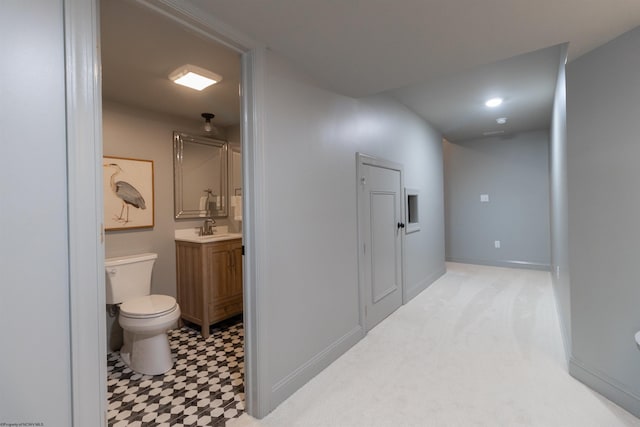 211 Berkshire Cir, Bridgeport, WV 26330 - hall with a sink and light floors