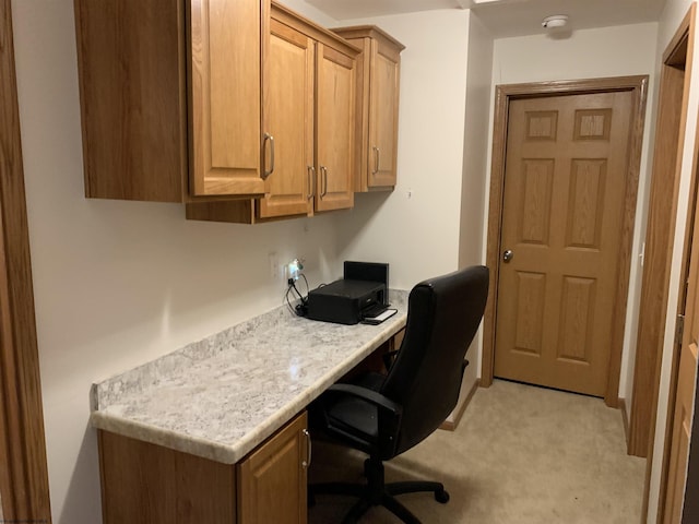 52 Ladder Dr, Mount Clare, WV 26408 - office featuring light colored carpet and built in desk