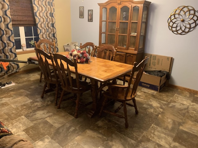 52 Ladder Dr, Mount Clare, WV 26408 - dining space with stone finish flooring