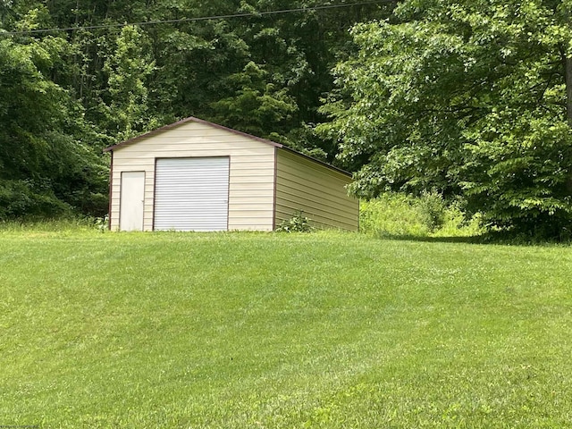 52 Ladder Dr, Mount Clare, WV 26408 - detached garage featuring a storage unit