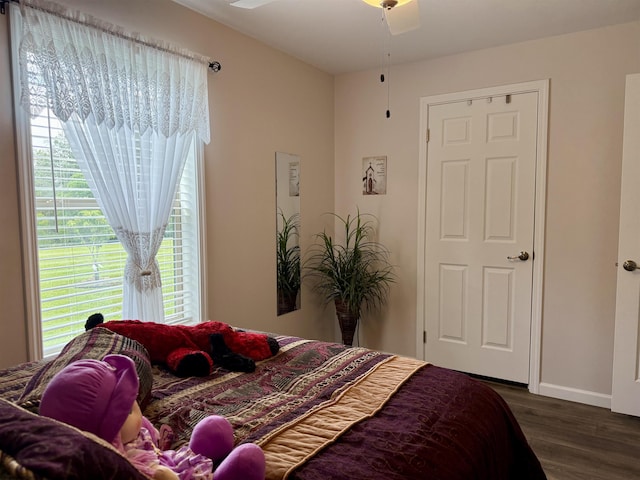 114 Snowy Ridge Rd, Terra Alta, WV 26764 - bedroom featuring dark wood-style floors and baseboards