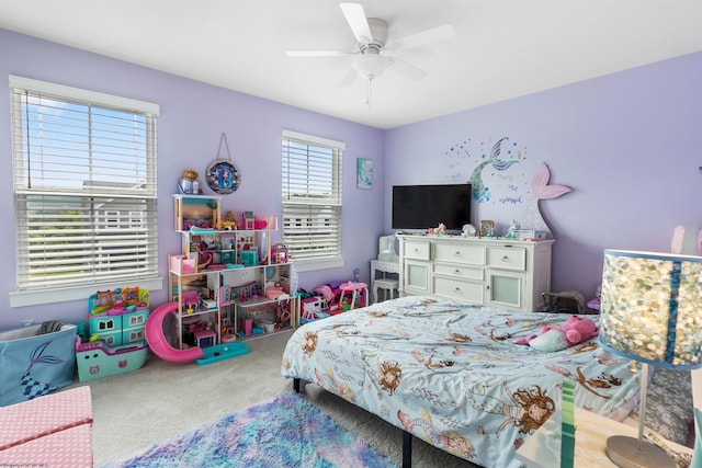 204 Falling Water Ln, Morgantown, WV 26508 - bedroom with carpet and ceiling fan