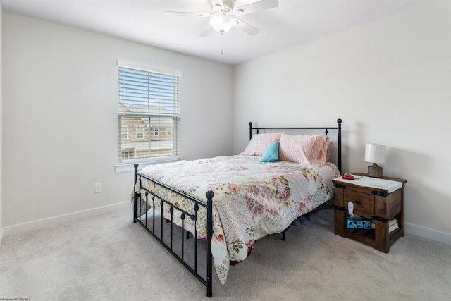 204 Falling Water Ln, Morgantown, WV 26508 - carpeted bedroom with baseboards and ceiling fan
