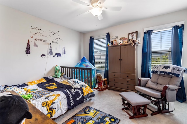 204 Falling Water Ln, Morgantown, WV 26508 - carpeted bedroom with ceiling fan