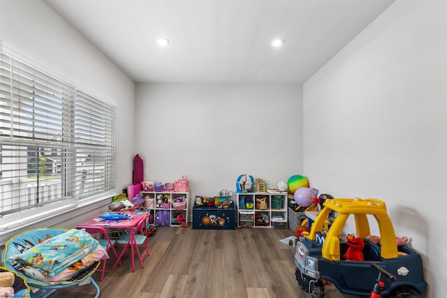 204 Falling Water Ln, Morgantown, WV 26508 - playroom with recessed lighting and wood finished floors