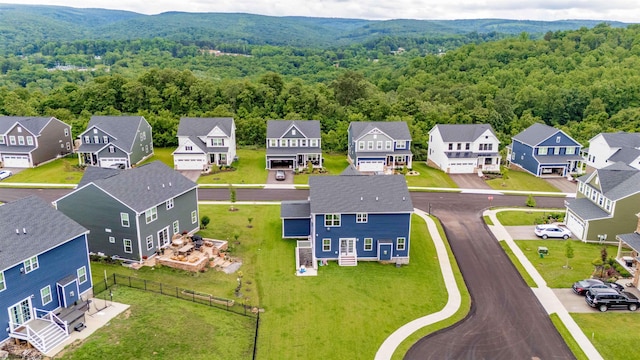 204 Falling Water Ln, Morgantown, WV 26508 - aerial view of residential area featuring a forest