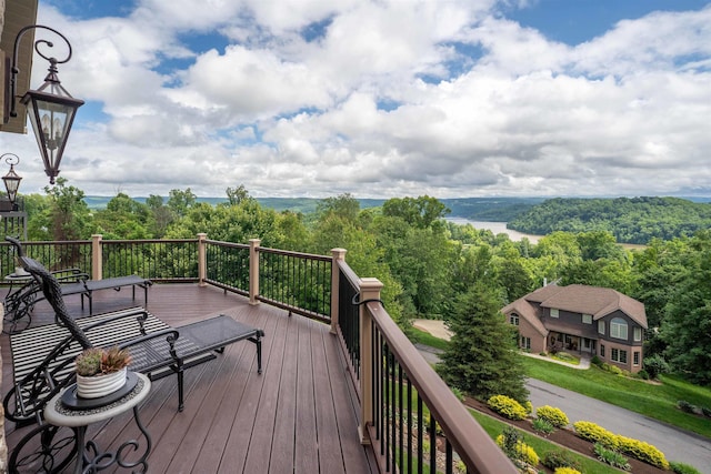 1009 Summit Dr, Morgantown, WV 26508 - view of wooden terrace