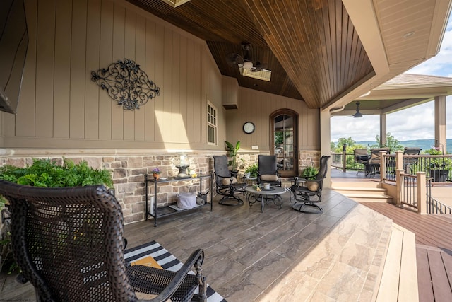 1009 Summit Dr, Morgantown, WV 26508 - view of wooden terrace