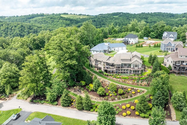 1009 Summit Dr, Morgantown, WV 26508 - bird's eye view of a heavily wooded area